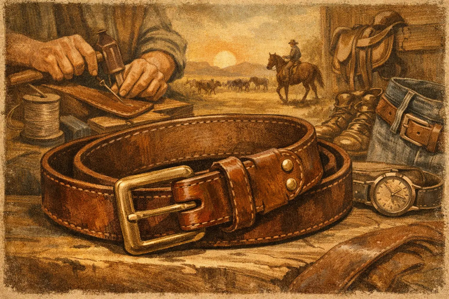 Why a Handmade Full Grain Leather Belt Lasts