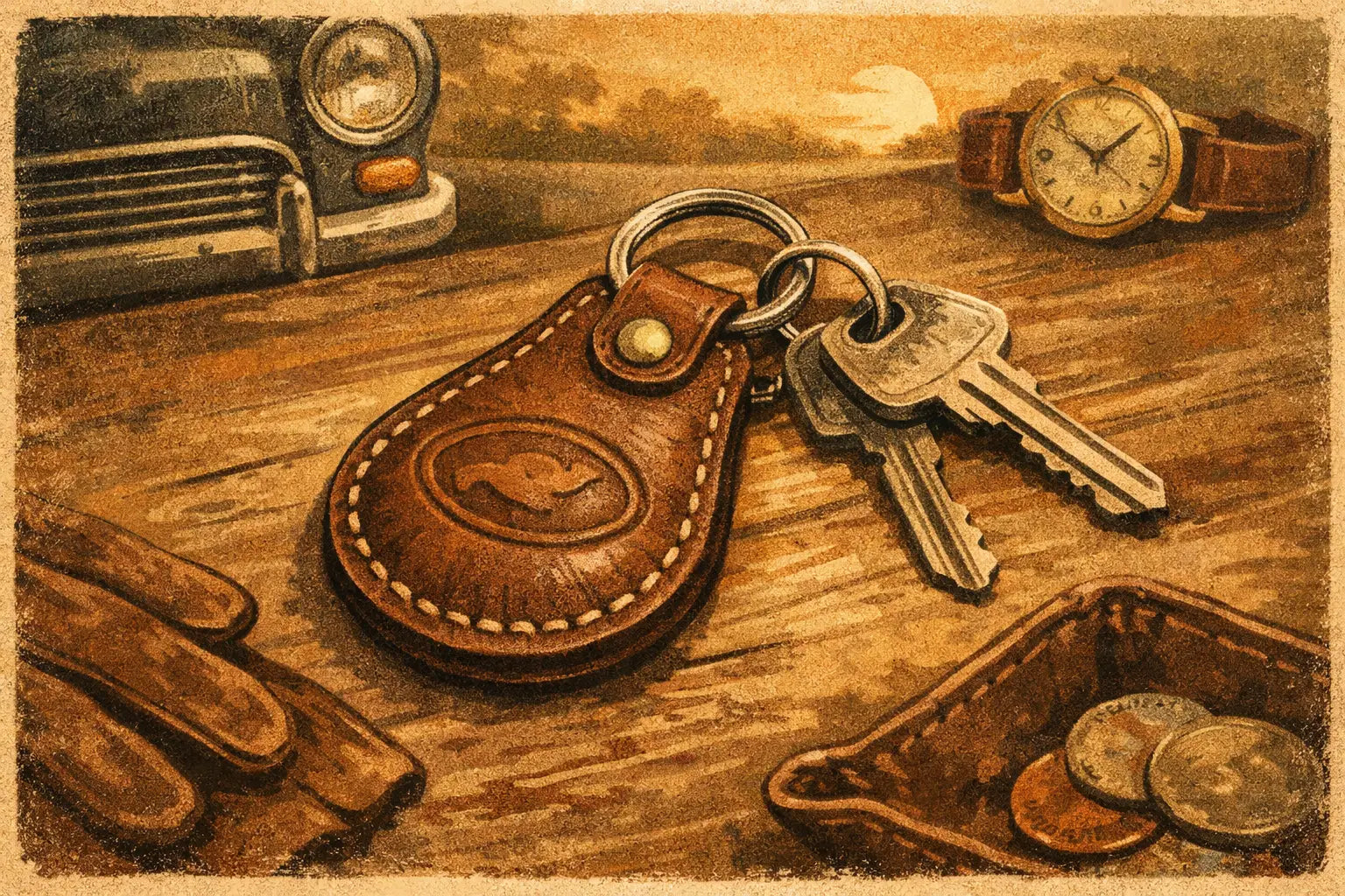 Why a Personalized Leather Key Fob Lasts