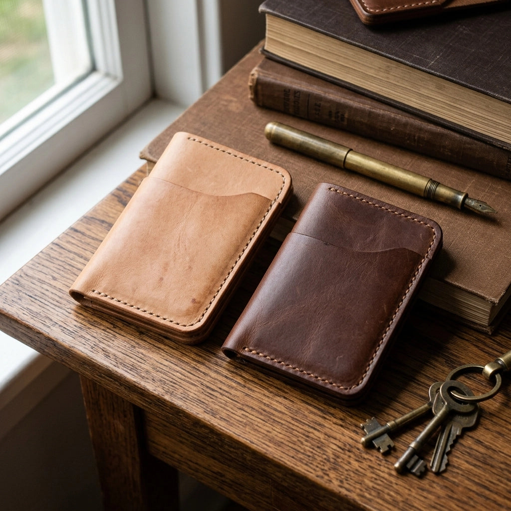 [HERO] Veg-Tan vs. Chrome-Tan: Which Leather Is Better for Your Minimalist Wallet?