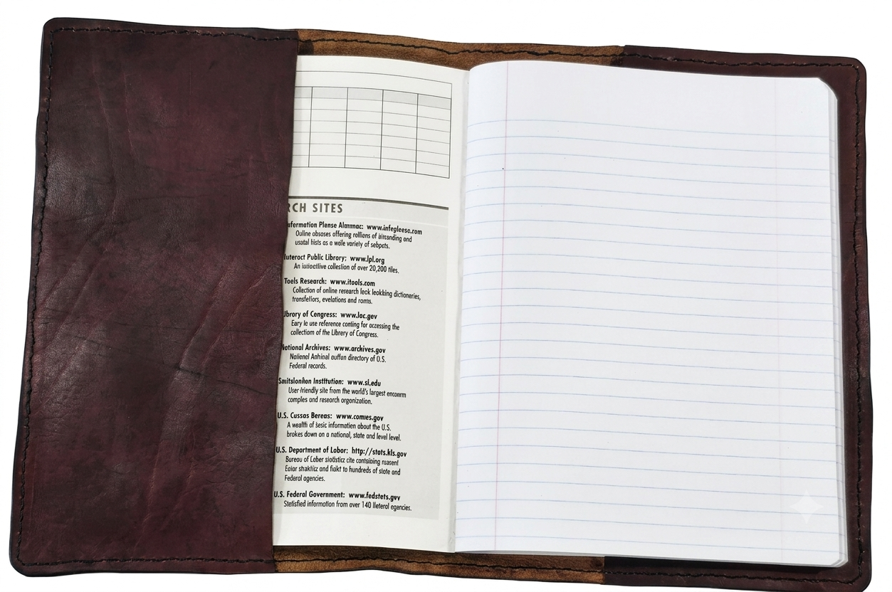 Large Leather Journal Cover